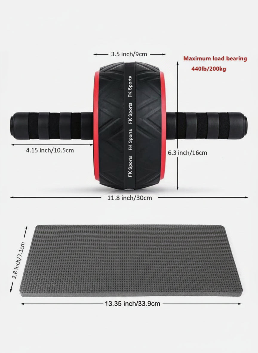 Pro Abs Roller Exercise Wheel Abdominal Core Strength Workout Muscle Cruncher by Ruckoff